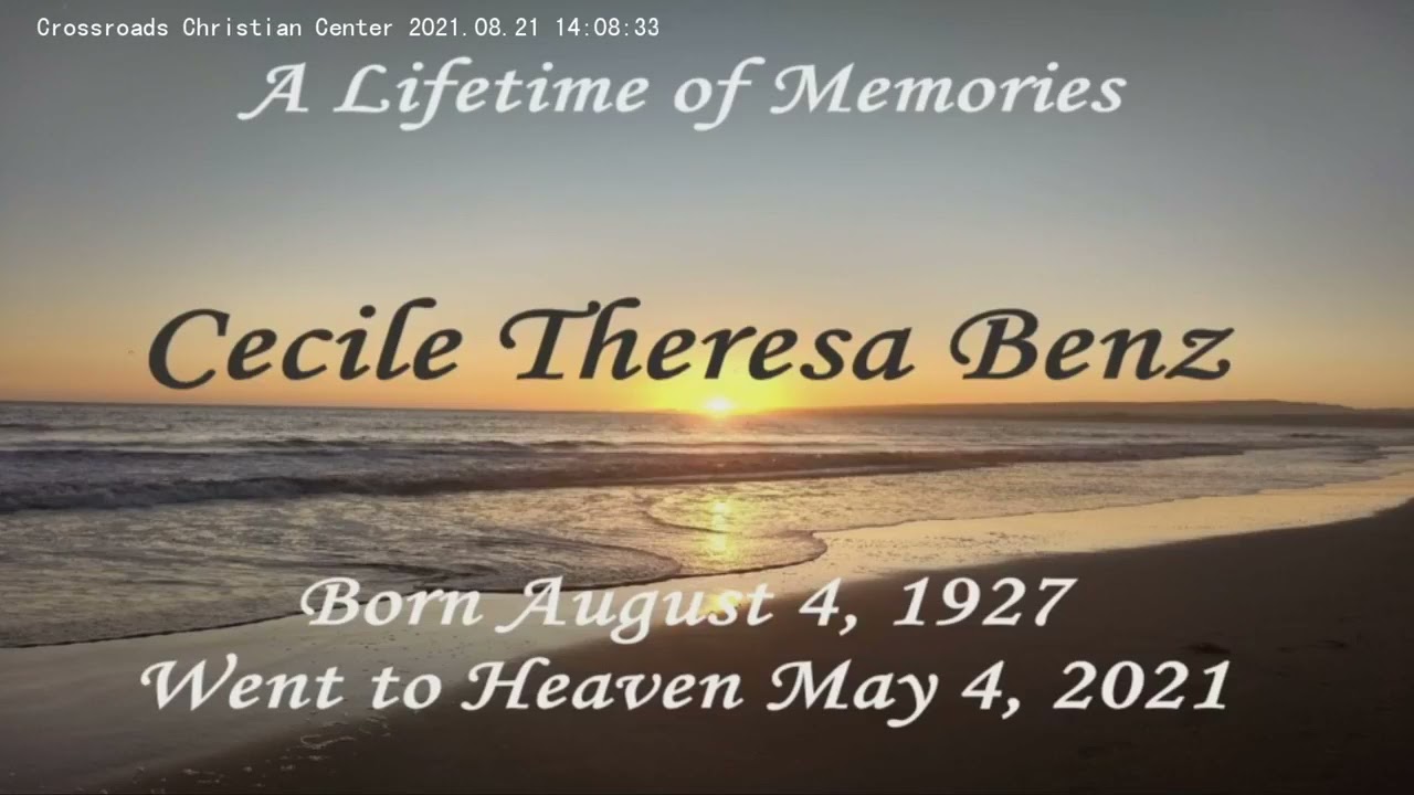 onbet là gì Cecile Benz Memorial Service - 08-21-2021 Part 2 (FB Live Service)