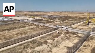 Israeli military video said to show aid at the Kerem Shalom crossing