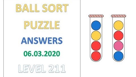 Ball Sort Puzzle Answers Level 211 Solutions Walkthrough