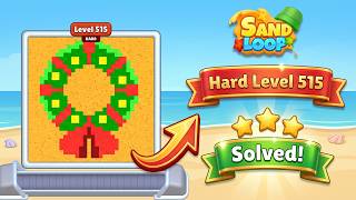 🏖️ Sand Loop Level 515 Walkthrough | Hard Level Solved! (iOS/Android) 🧠