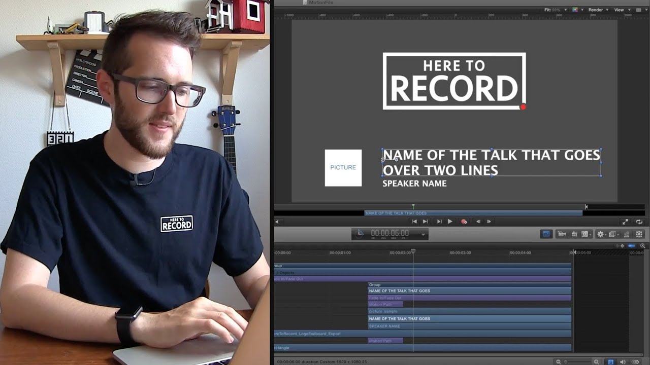 Fast Conference Graphics with Apple Motion // Show and Tell Ep.31