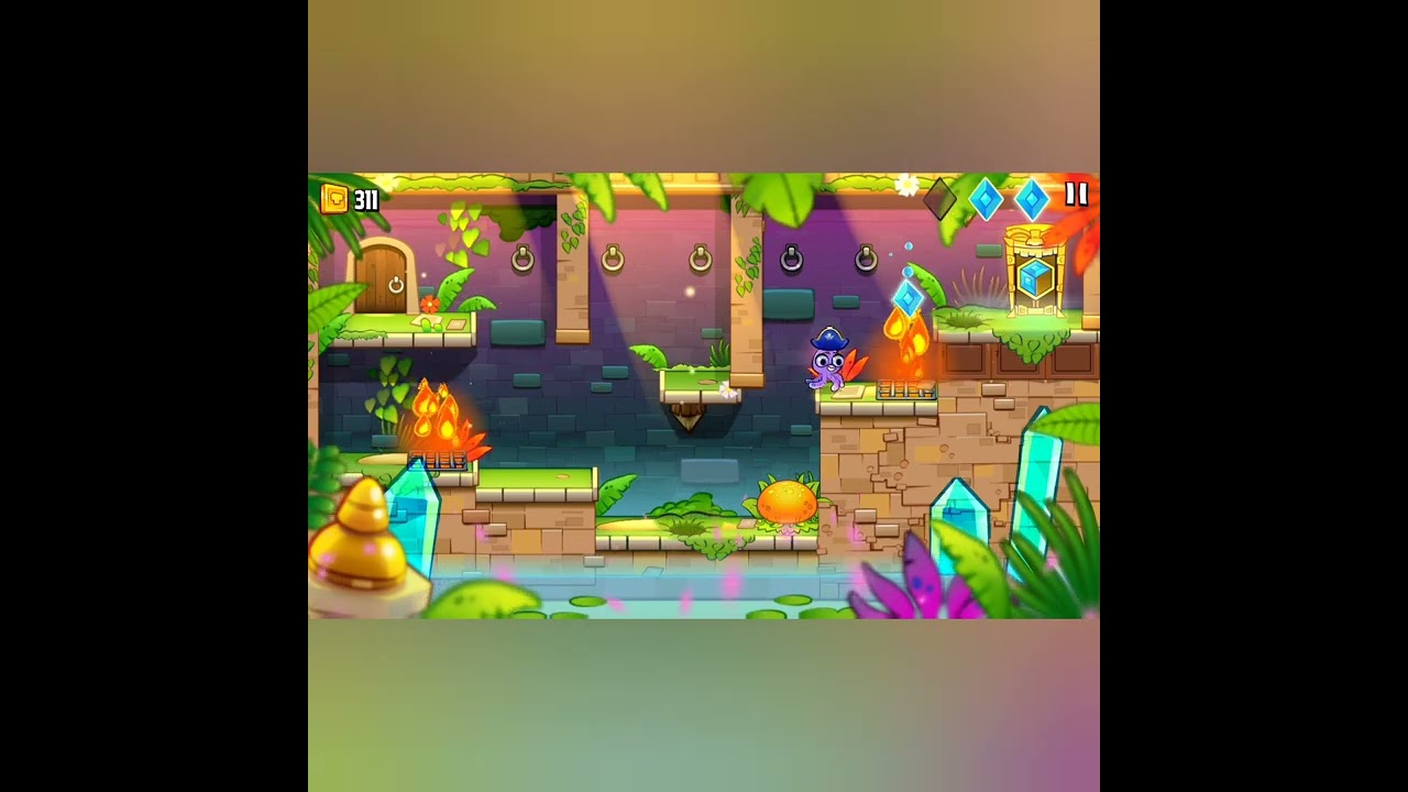 Octo Curse🐙:  Sunset Vista Hard Mode Level 1-2🌴