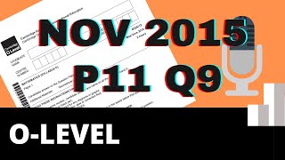 O Level Math D November 2015 Paper 11 Question 9 - Directly/Inversely Proportional Question
