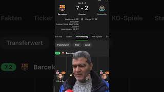 Barcelona ZERSTÖRT Newcastle 😱🔥 7:2 Machtdemonstration! #shorts #football #funny #barcelona #cl