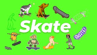 Animated Skate GIF Green Screen Pack (Free Download)