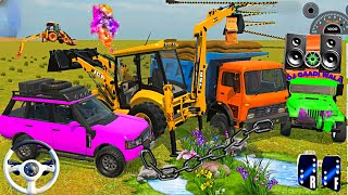 LiveJCB New Holland HTM Massey Tractor Trolley Unloading Roll Farming 3D Gametruck #tractor #dumper