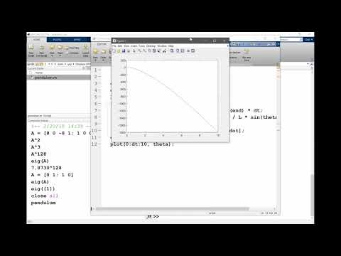 How to simulate a pendulum using forward Euler