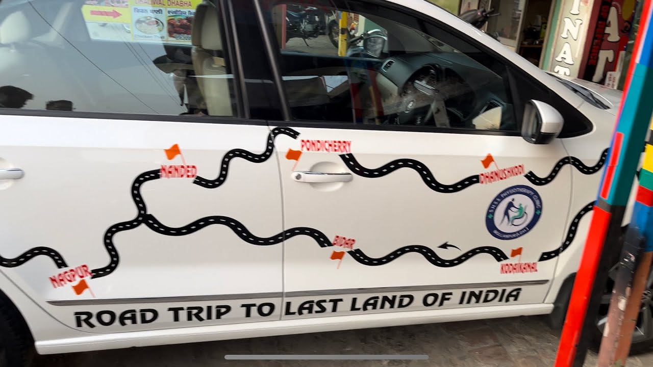 Road Trip To Last Land Of India 🇮🇳 From Punjab Episode 1 Car Sticker Done ✅