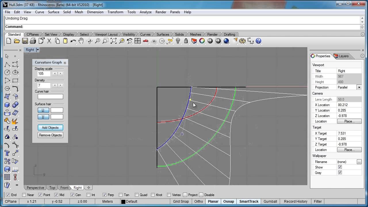 Advanced Rhino 5 Tutorial Project -- Boat Hull 