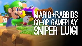 Mario Rabbids Gameplay: Mario Rabbids Kingdom Battle Co-Op - SNIPER LUIGI CONFIRMED KILL