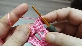 This stitch is my favorite stitch. It's easy and beautiful. Crochet #crochet 