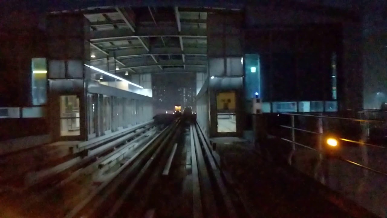 Night ride on Siemens VAL 208 at U Line, Uijeongbu Korea