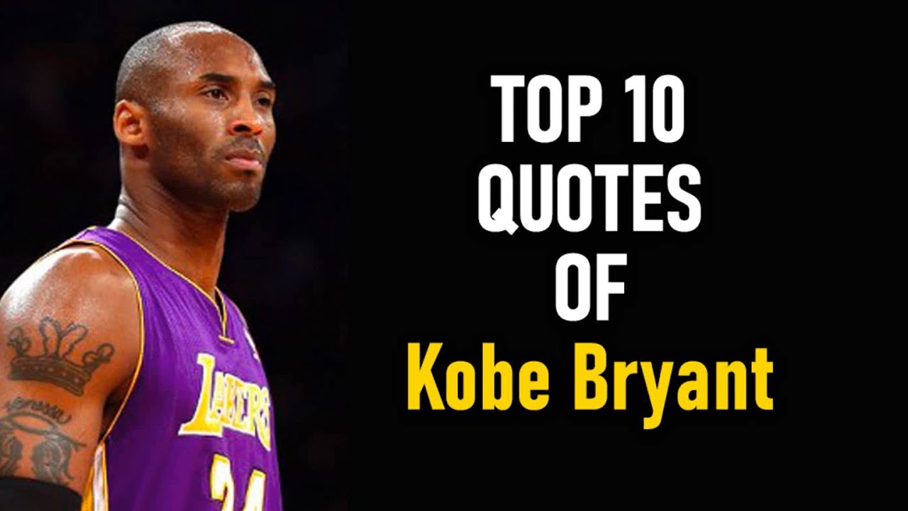 Top 10 Quotes of Kobe Bryant - YouTube