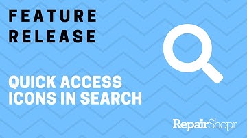 Feature Release - Quick Access Icons Added to Search