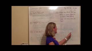 Algebra 2 lesson 28