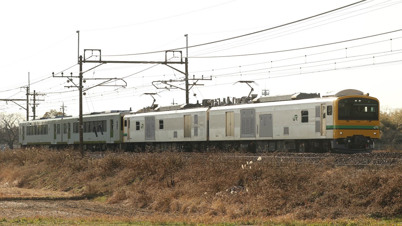 廃車回送】 E493系+八高線キハ111•112 東大宮〜蓮田通過 - YouTube