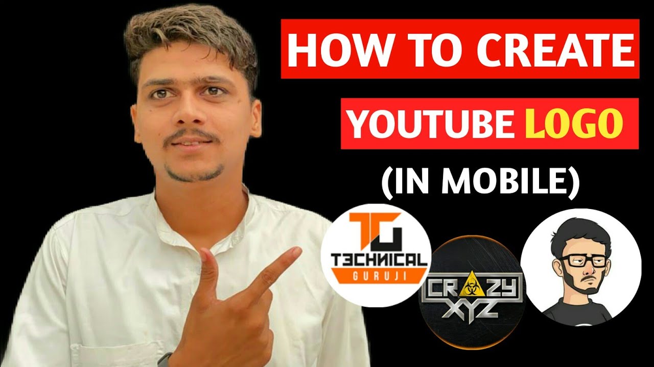 How To Create a YouTube Channel Logo In MOBILE | Make Professional ...