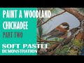 Paint a Woodland Chickadee - PART TWO - Step by Step Time-lapse - Wildlife Birds in Soft Pastel