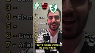 Top 10 maiores times do Brasileirão! #futebol #brasileirão #palmeiras #corinthians #flamengo screenshot 3