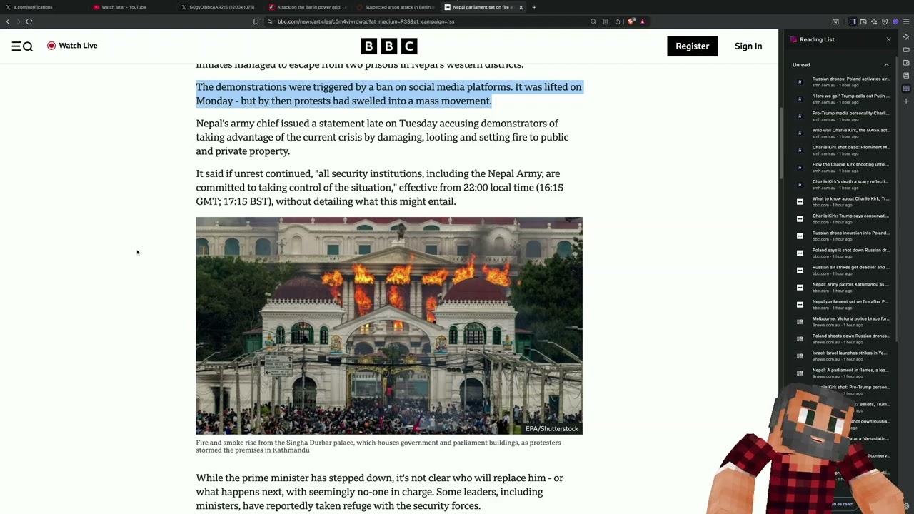 Nepali Protests Get Fiery but Peaceful