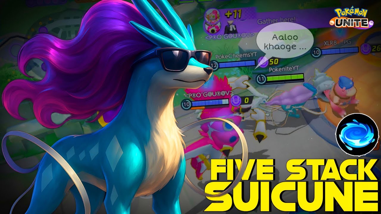 IS SUICUNE REALLY WORTH IT IN FULLY STACKED 5 MAN TEAM...? 🤔 | POKEMON UNITE
