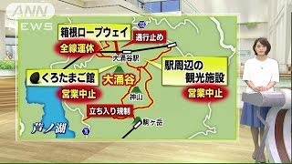 箱根山、火口周辺立ち入り規制　ロープウェーも運休(15/05/06)