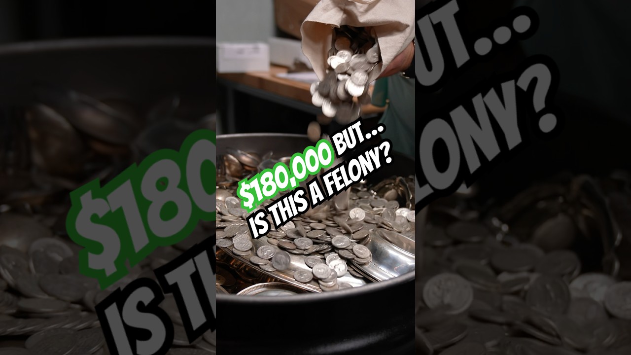 FELONY TO MELT THESE QUARTERS?!😳🪙 #silver #wealth #silverstacking