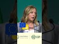Ecological, not ideological transition from COP28! Giorgia #Meloni #eudebates #italy #COP28 #shorts