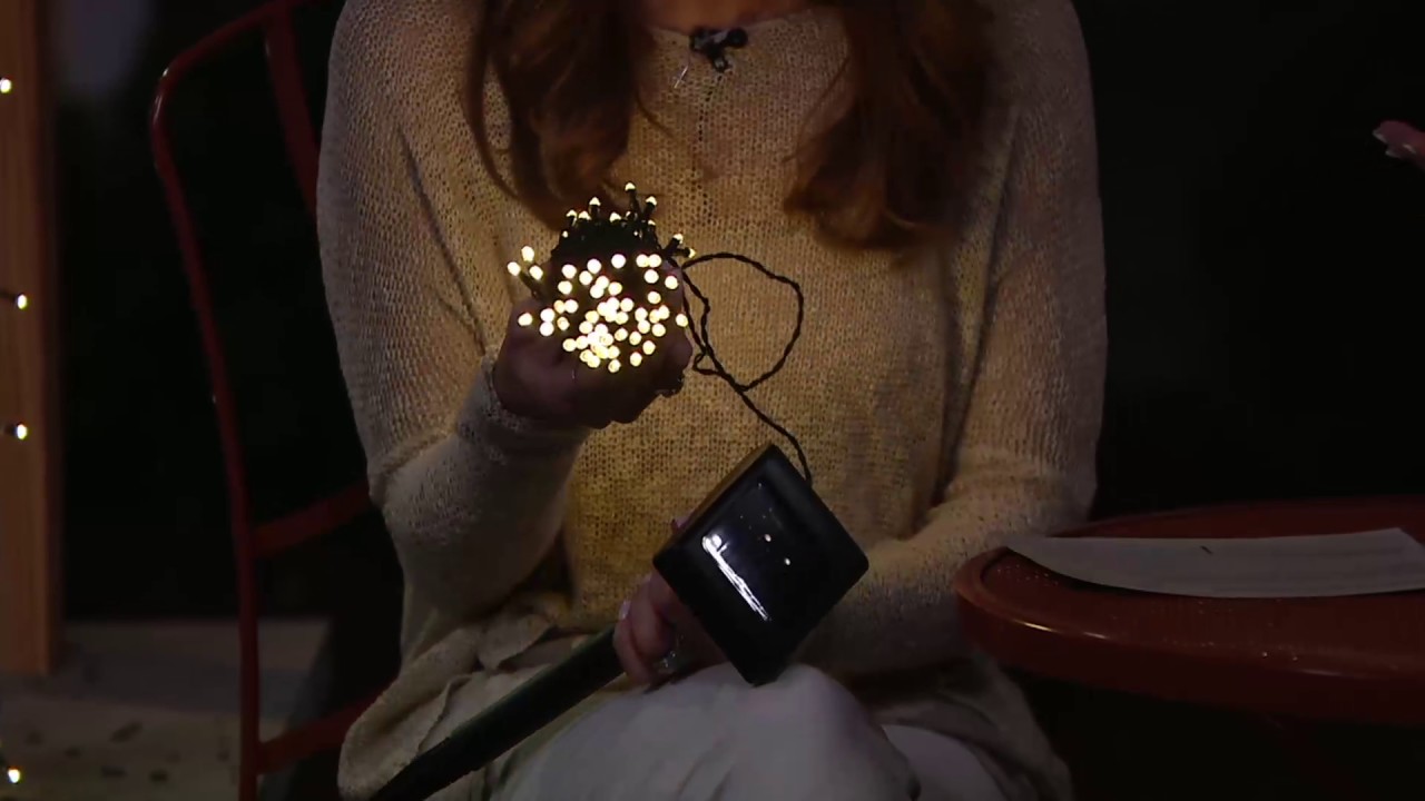 Ez Solar 100 Count String Lights On Qvc Youtube