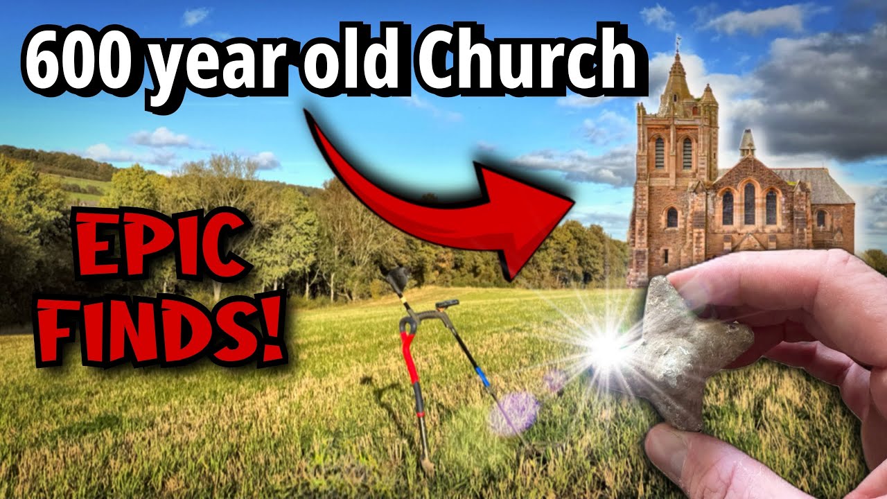 Поиск металлоискателем 600-летней церкви — ГРАНДИОЗНЫЕ НАХОДКИ!