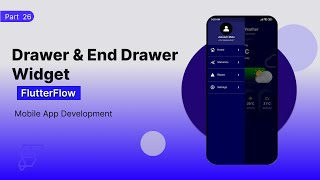 Part 19 | Drawer & End Drawer Widget in FlutterFlow | Figma | Design for beginners Easy Tutorial
