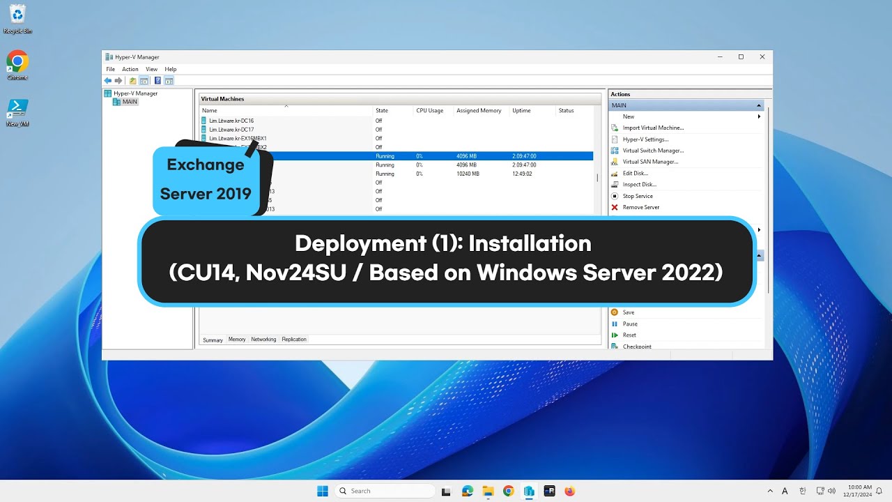 Exchange Server 2019. Deployment (1): Installation (CU14, Nov24SU ...