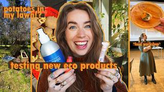 A WEEK IN MY ZERO WASTE LIFE // planting potatoes, green beauty review & upcycling projects
