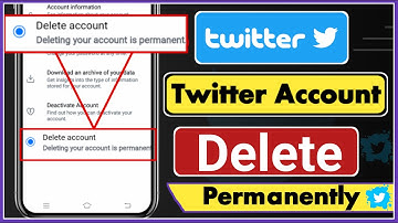 twitter account delete permanently | how to delete twitter account permanently in bangla