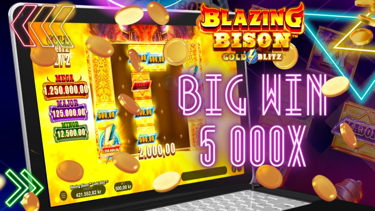 INCREDIBLE 5,000X HIT ON BLAZING BISON GOLD BLITZ SLOT FROM FORTUNE ...