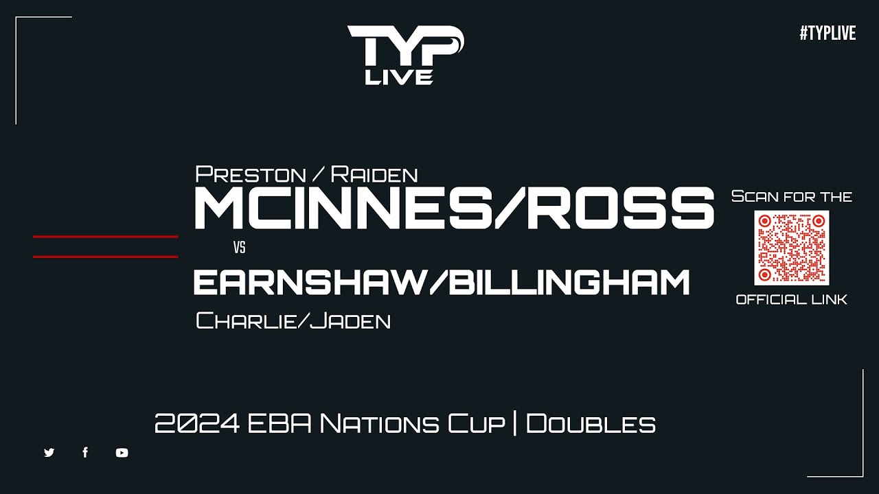 McInnes/Ross v Earnshaw/Billingham | Doubles | 2024 EBA Nations Cup | Bridlington Spa Pool