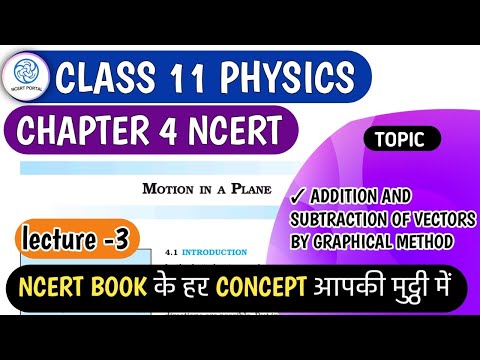 addition and subtraction of vector by graphical method, class 11 physics chapter 4, ncert, part 3