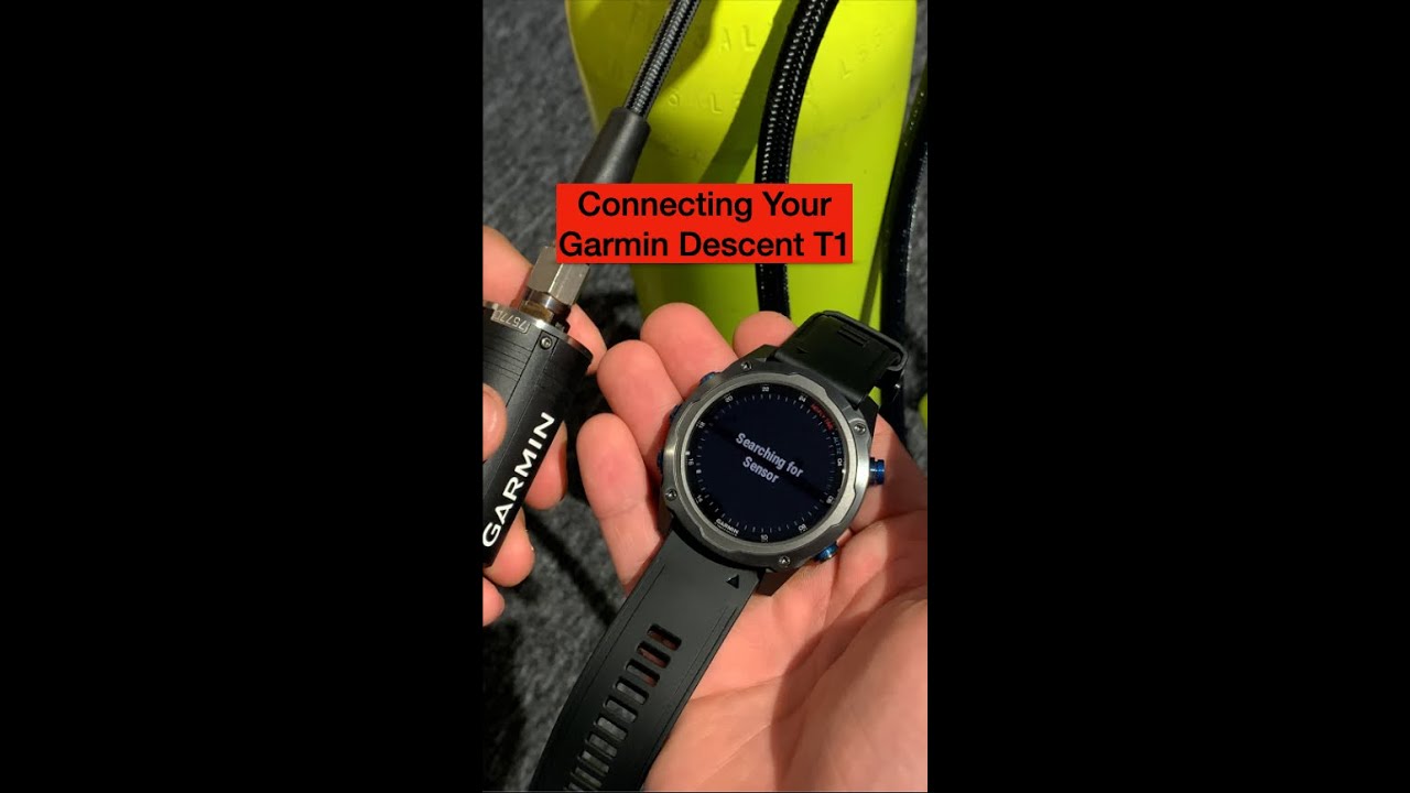 Garmin Descent T1 Connecting and Setting Up