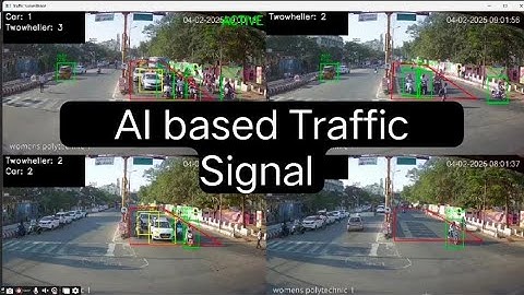 AI based Traffic Signal Management System project with Emergency vehicle Prioritisation on real time