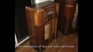 Antique Radio Cabinet Restoration Video 2