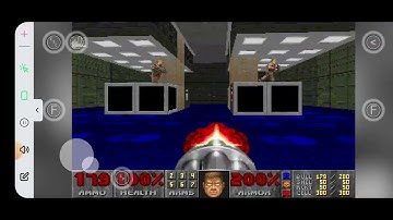 playing doom 2 (hell on earth) (dos player) with cheats (link in description)