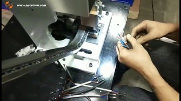 European 2 pin power plugs crimping machine, 2-pin power cord plugs making machine