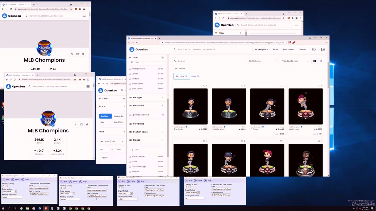 Sniper Bot Opensea - Fast & Multithread & Multi-wallet