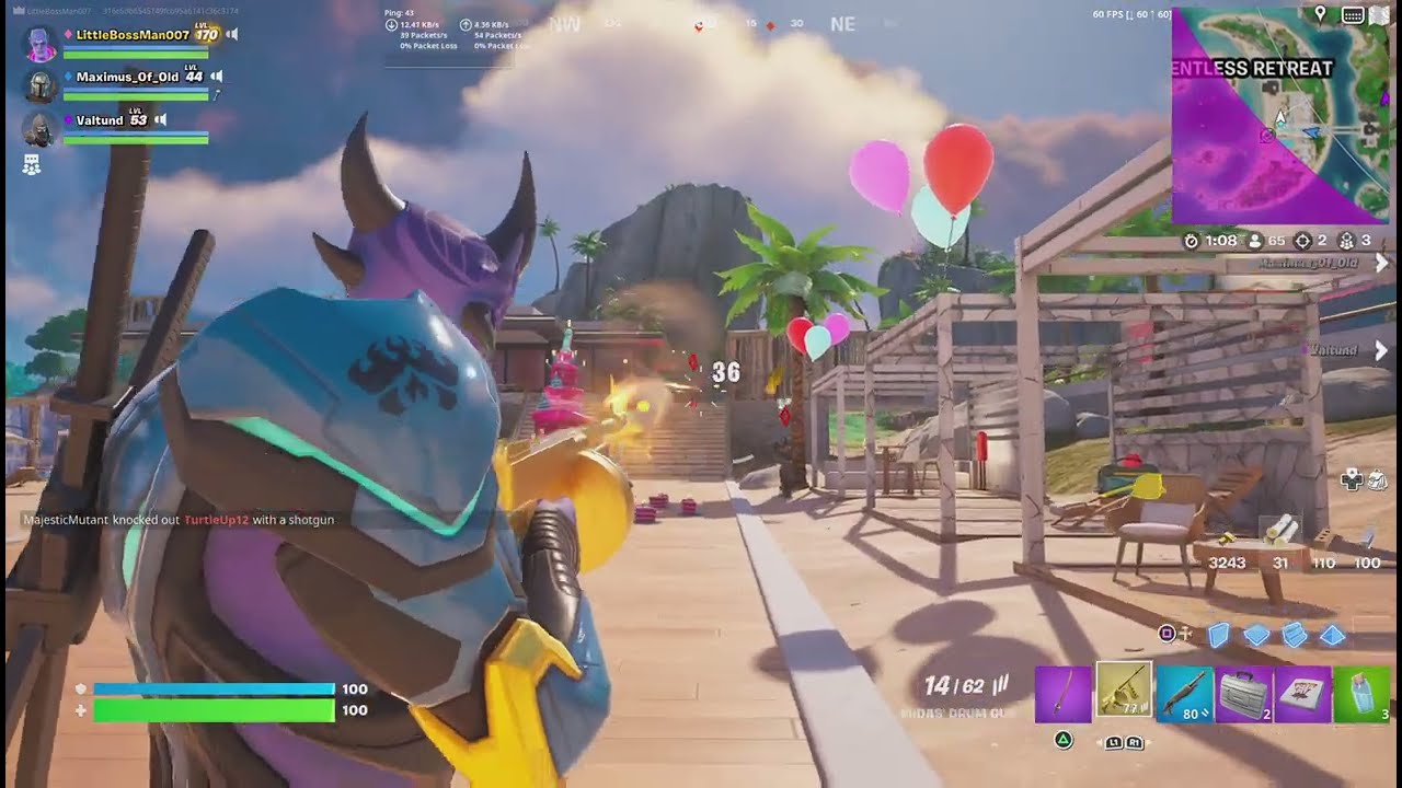 A Sticky End... Fortnite with my family. GG!