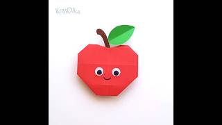 Origami Elma Kağıttan Elma Nasıl Yapılır Kolay Origami Kağıt Elma Diy Isa Ğıtgörev