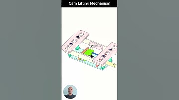 Cam Lifting Mechanism #mechanism #engineering #mechanical #solidworks #shorts #3dcad