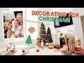 decorating for christmas + going on a date! | vlogmas day 1