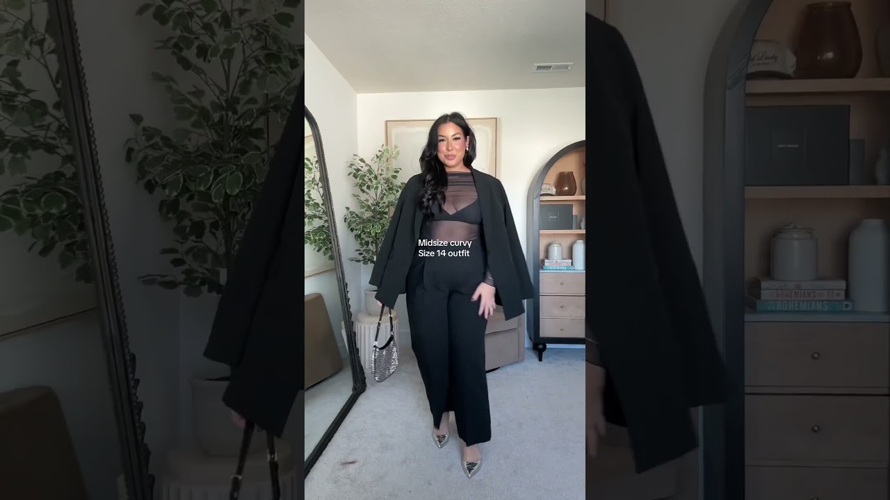 Midsize curvy fall outfit inspo as a size 14/16! 