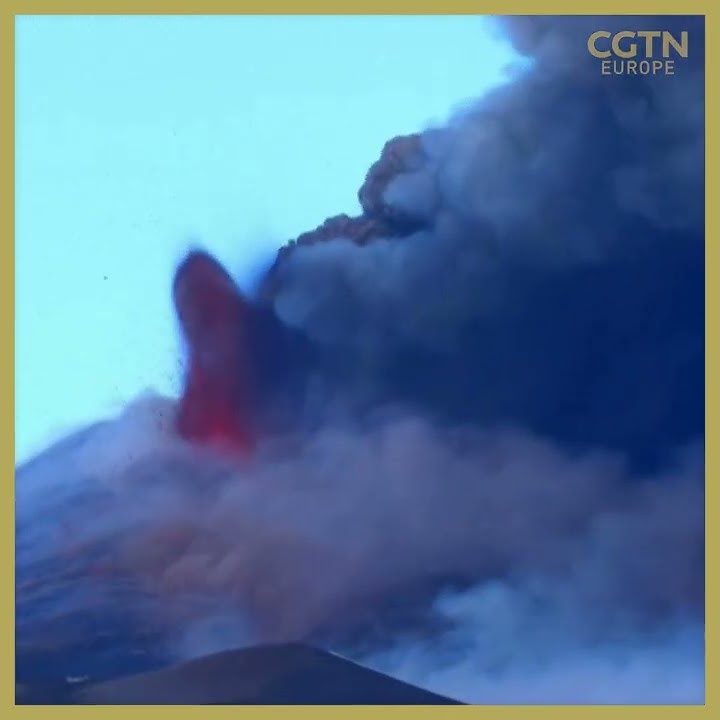 Etna erupts - #SHORTS