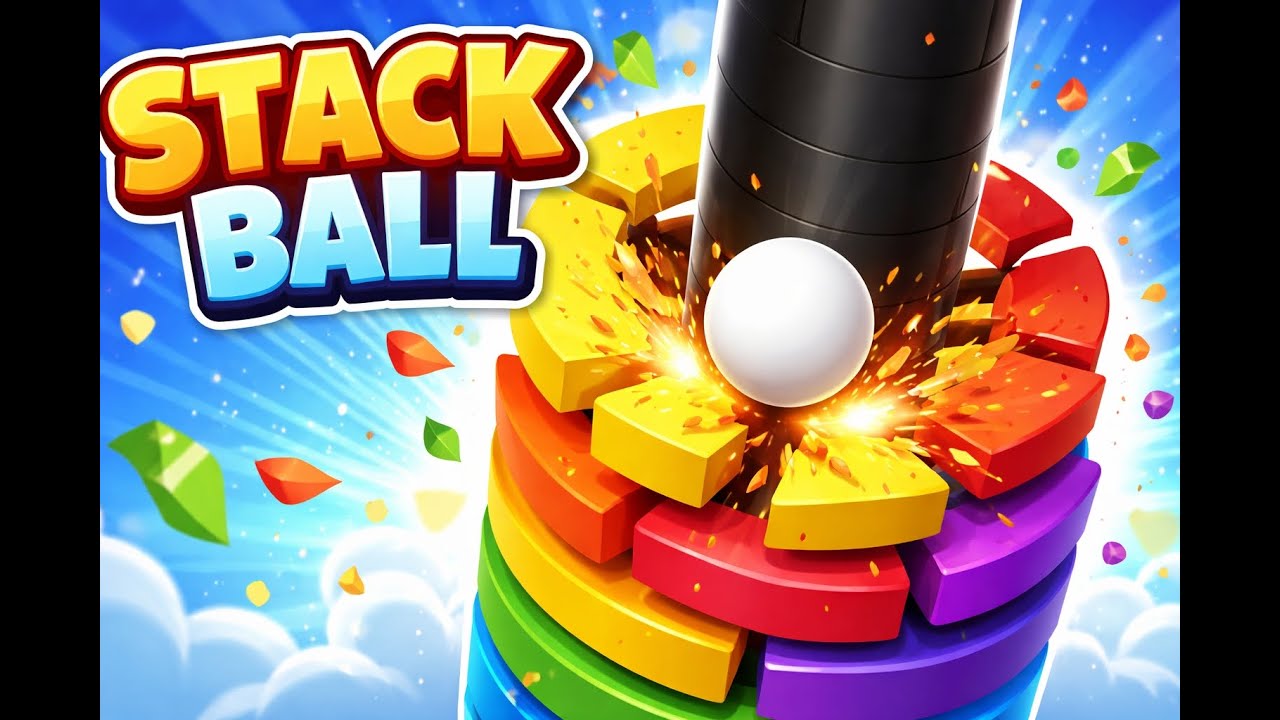 Stack Ball Gameplay 😱 | Full Level Smash | Satisfying Game 🎮